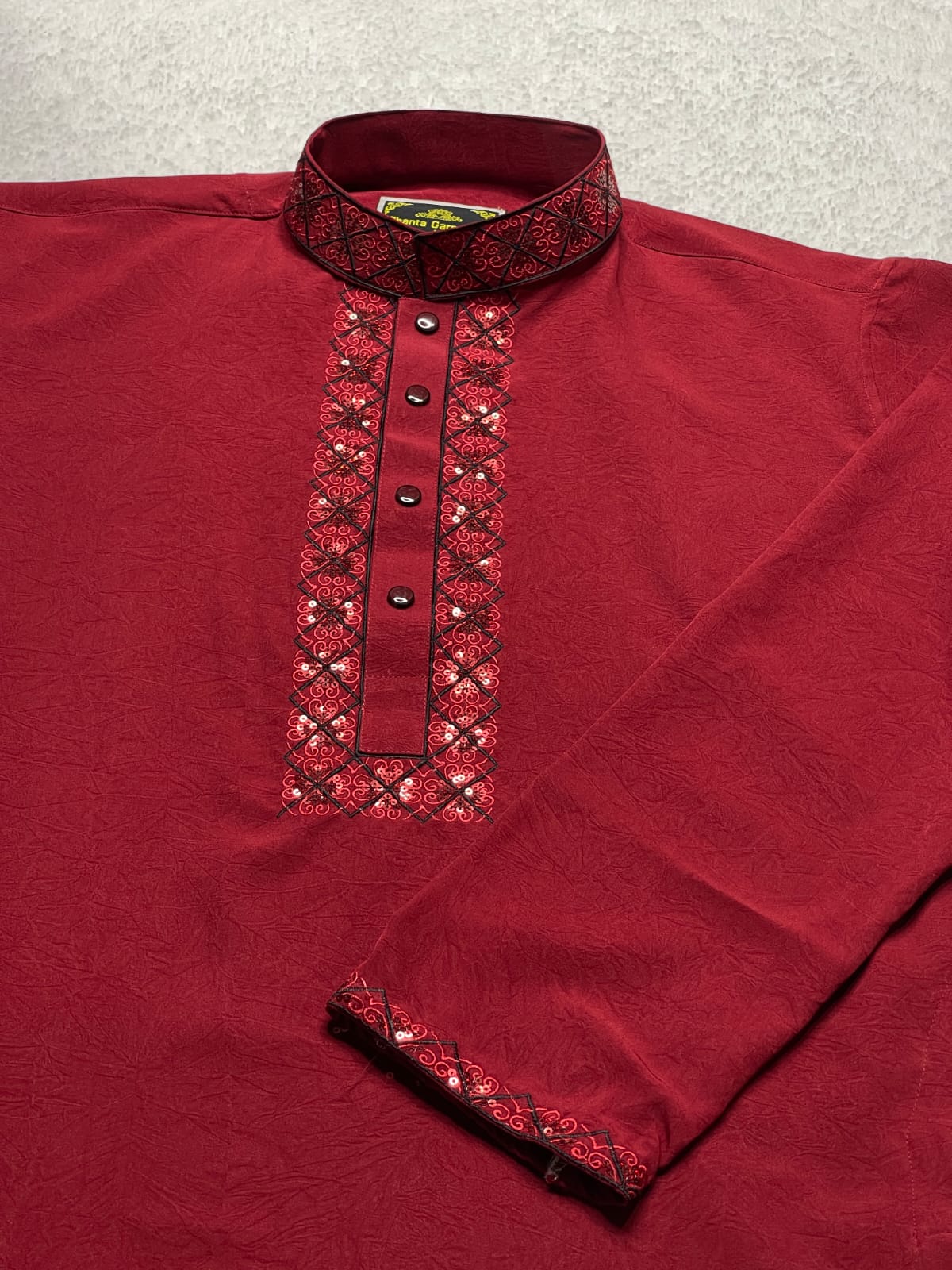 121 ( Code: 121 ) চায়না মাইক্রো স্টিচ কটন পাঞ্জাবি - Image 1