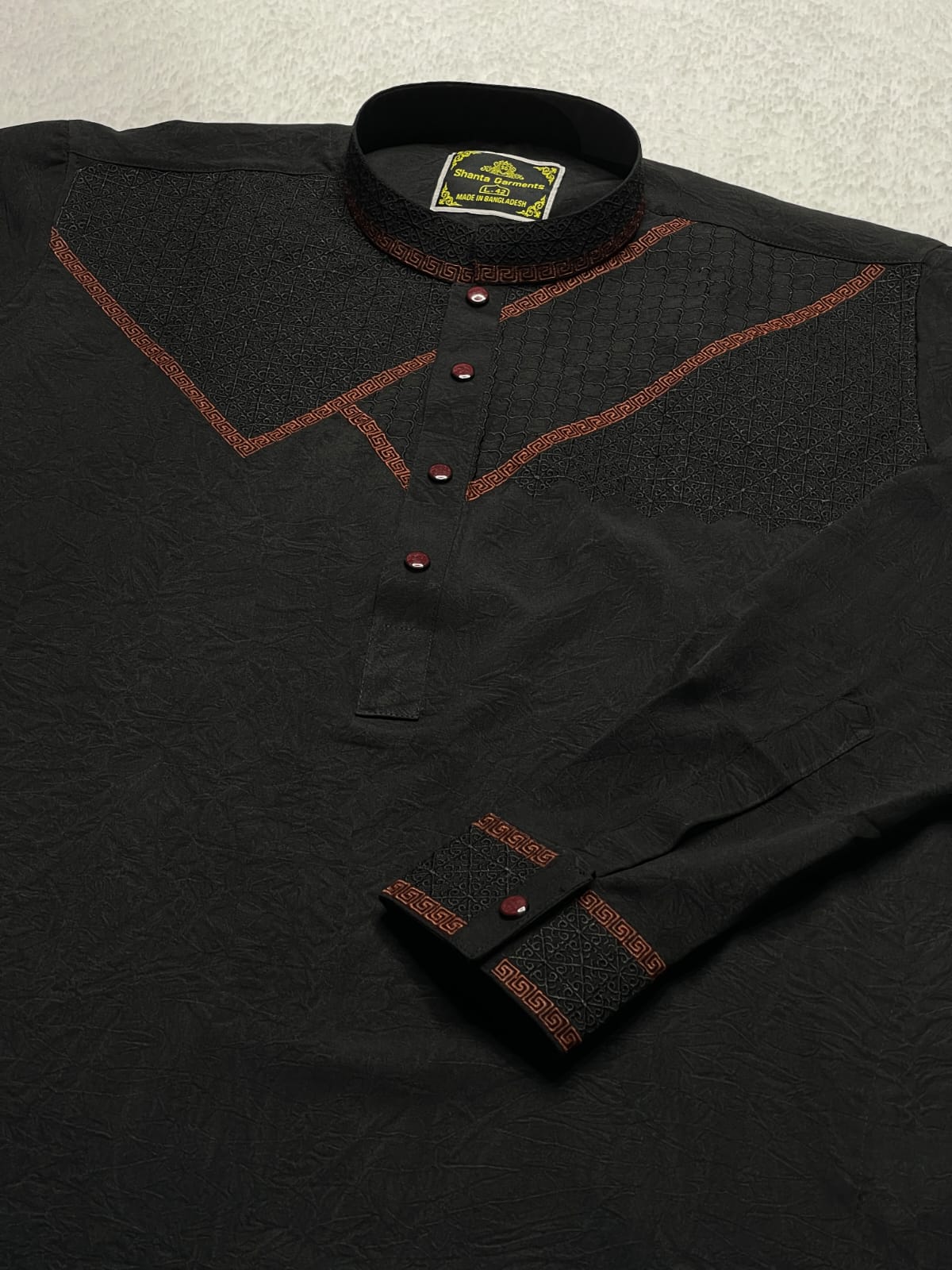 133 ( Code: 133 ) চায়না মাইক্রো স্টিচ কটন পাঞ্জাবি - Image 1