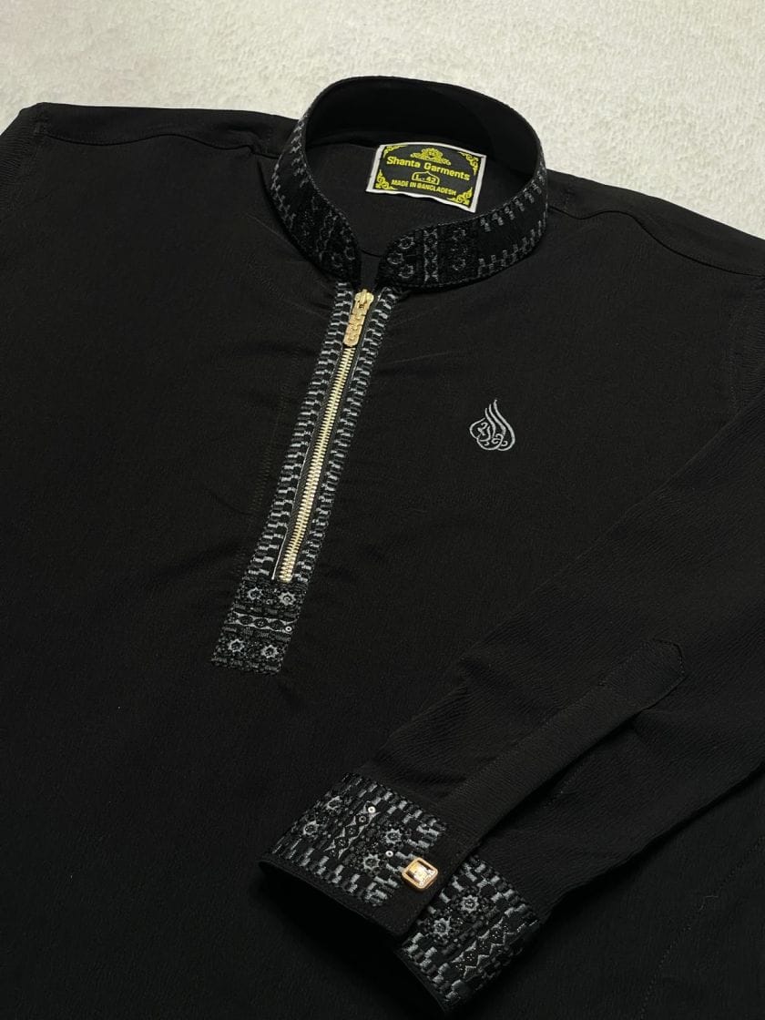 WhatsApp Image 2025-11-14 at 8.21.41 PM ( Code: 113 )অরিজিনাল চায়না জাফরান স্ট্রিচ কাপড় - Image 1