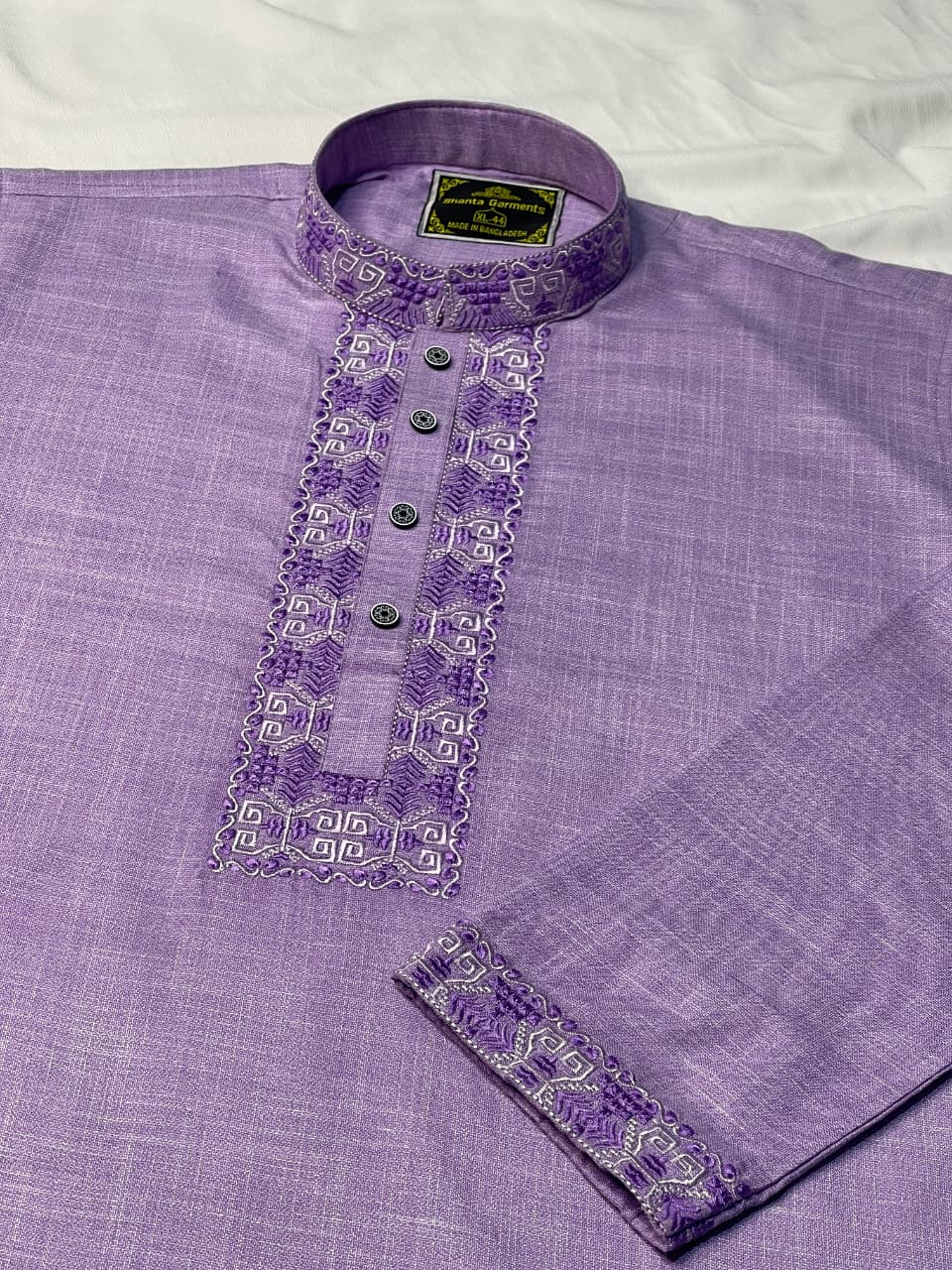 183 প্রিমিয়াম ইমপোর্টেড কটন এমব্রয়ডারি পাঞ্জাবি ( Code: 183 ) - Image 1